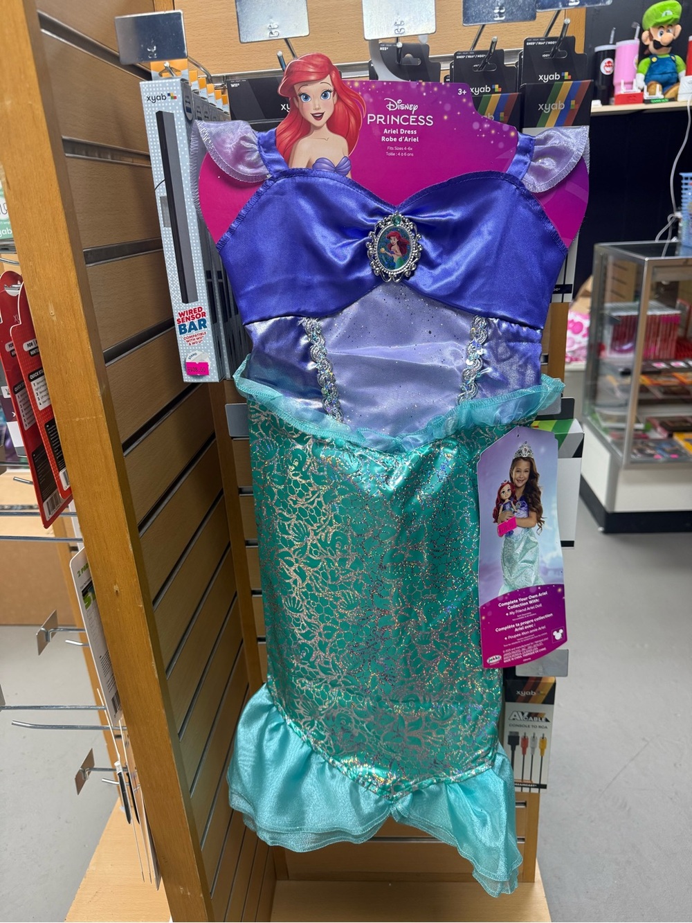 Disney Princess Ariel Sequin Mermaid Costume for Kids - Purple & Teal